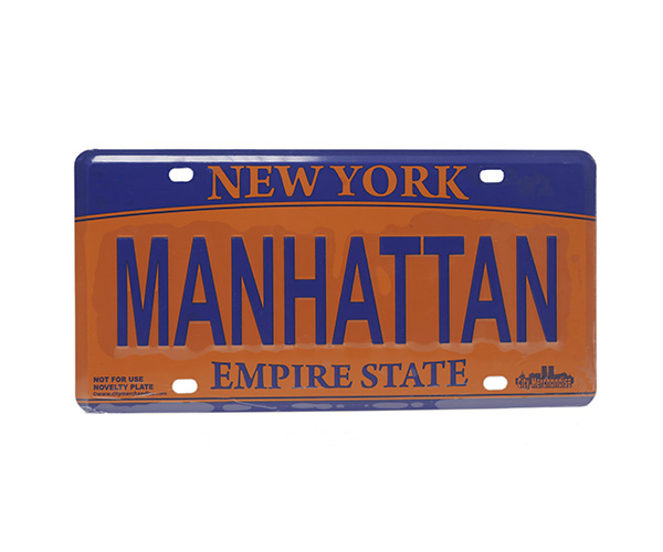 Manhattan Number Plate