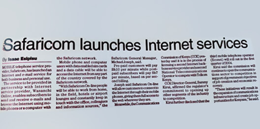 Mobile Internet Launched